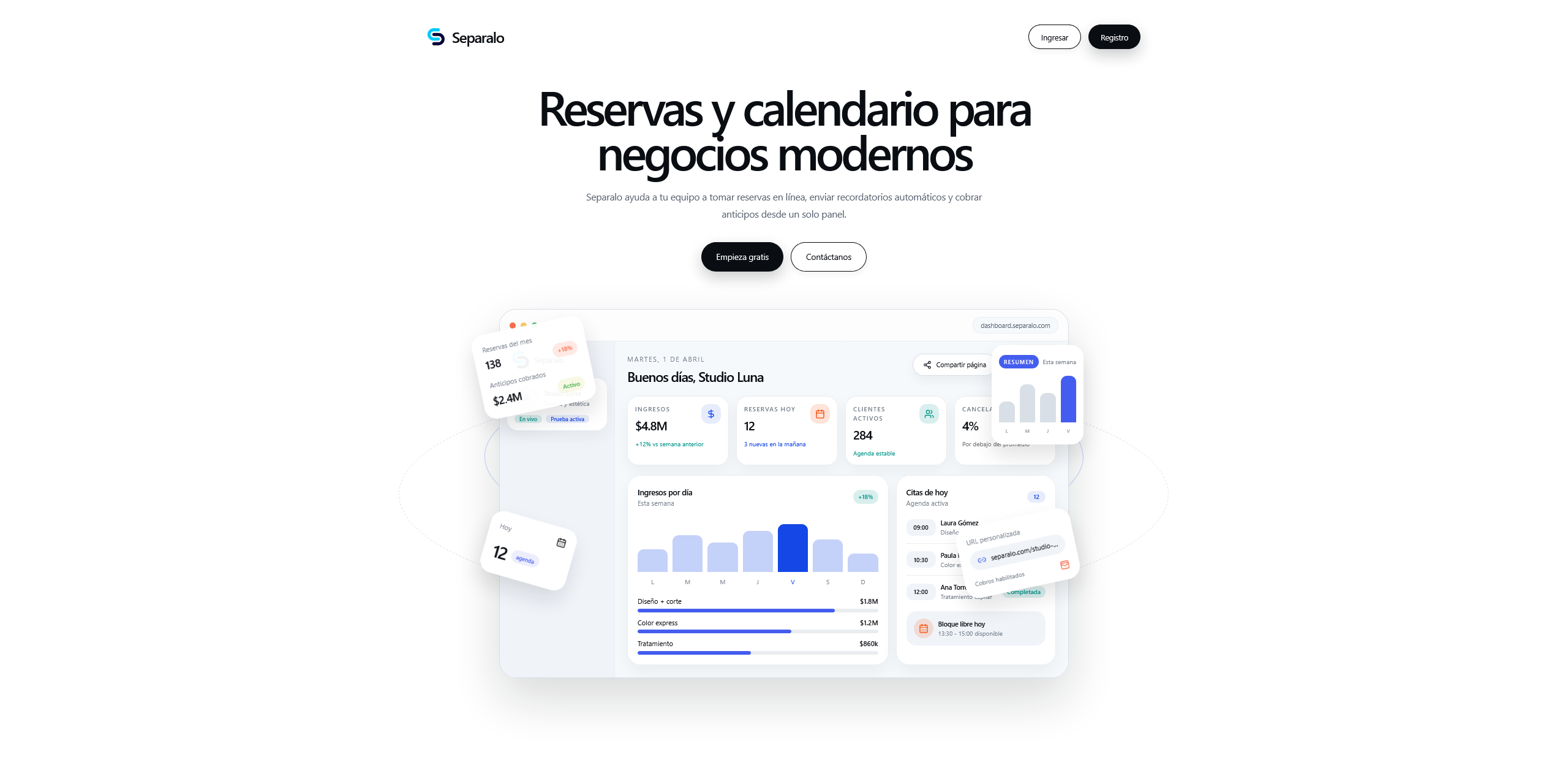 Separalo landing page